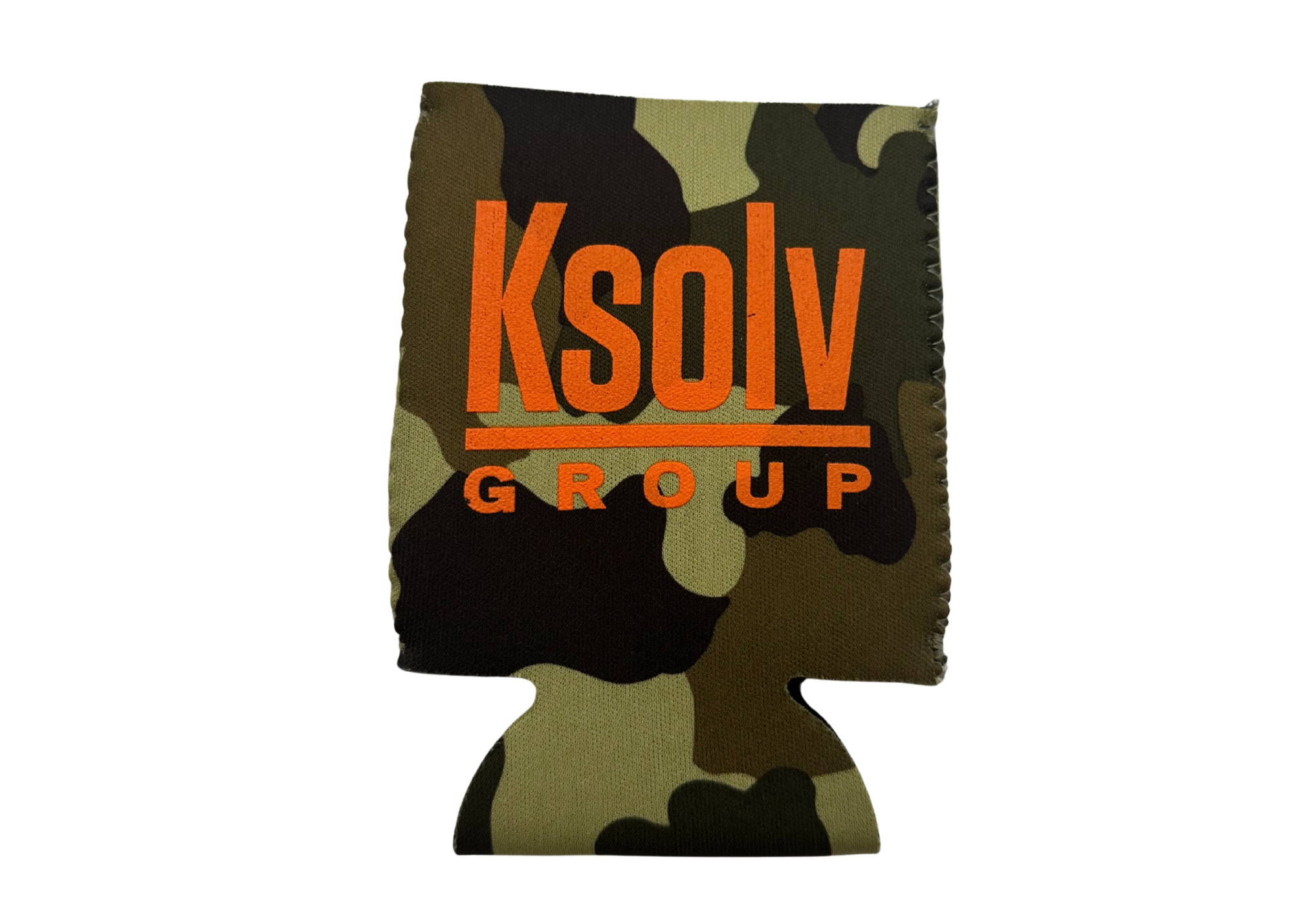 K-Solv Group Camo Koozie