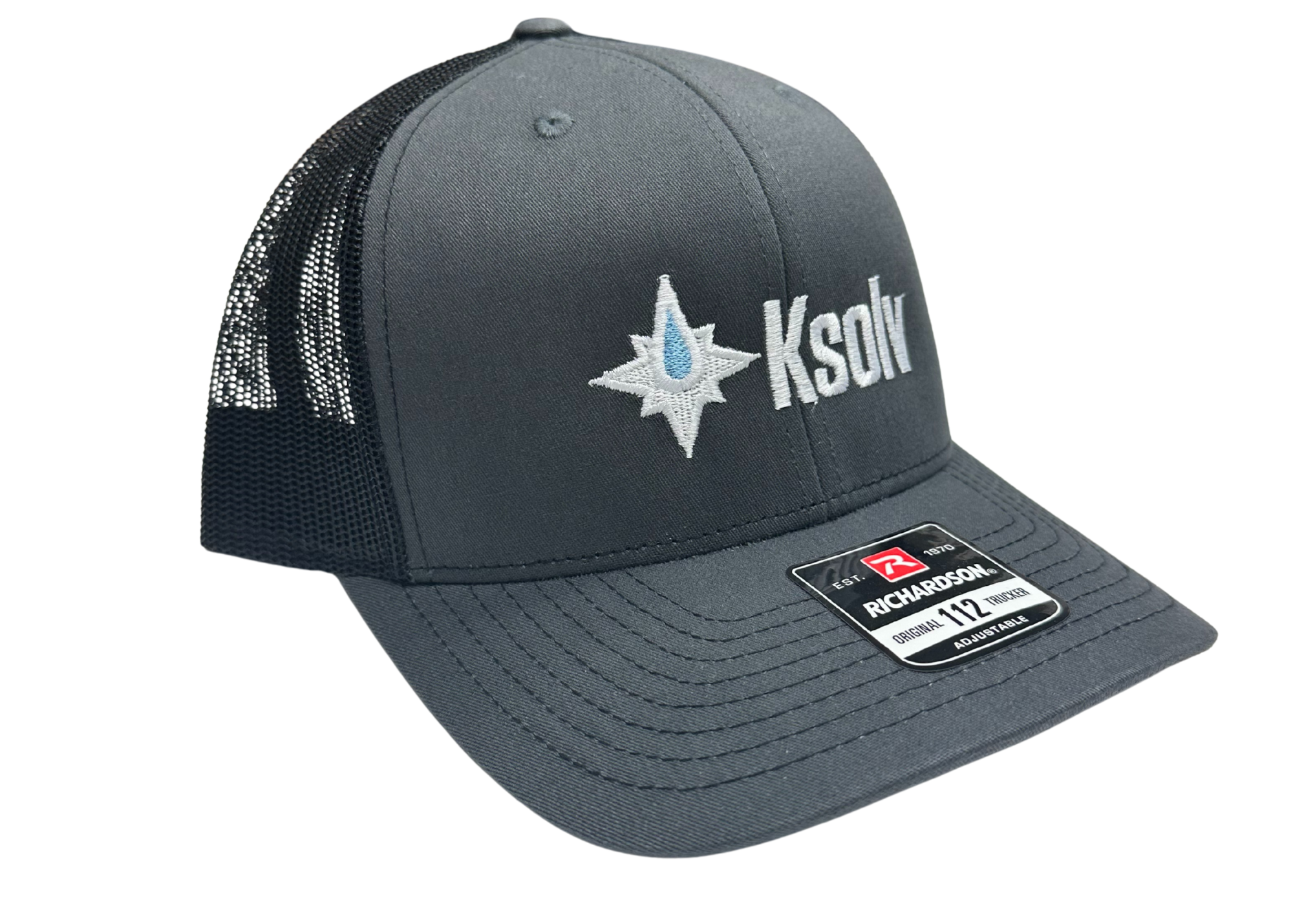 K-Solv Black/Grey Richardson 112 Hat