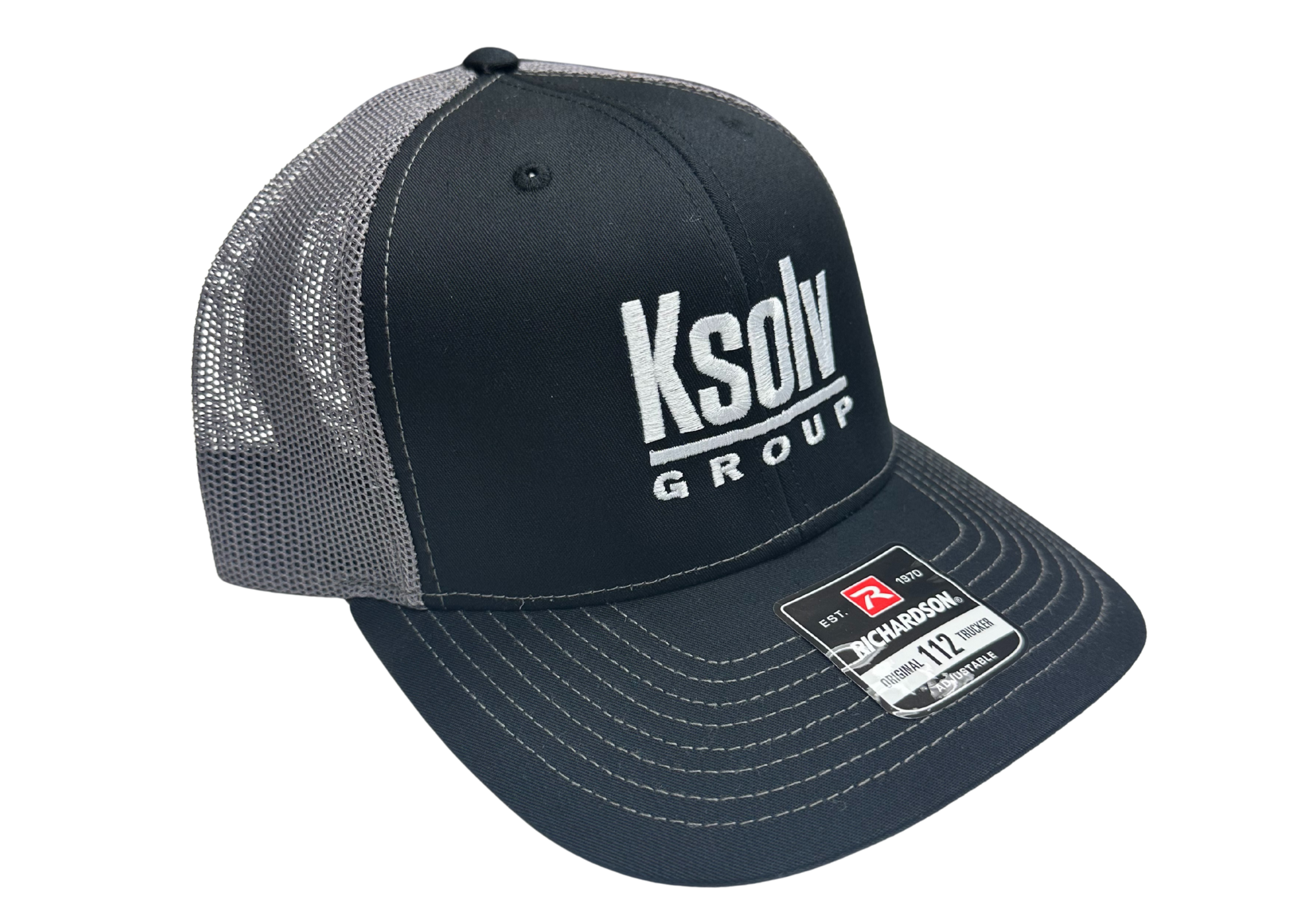 K-Solv Group Black/Grey Richardson 112 Hat